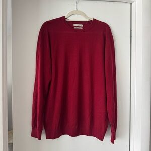 Mango Red Crewneck Sweater